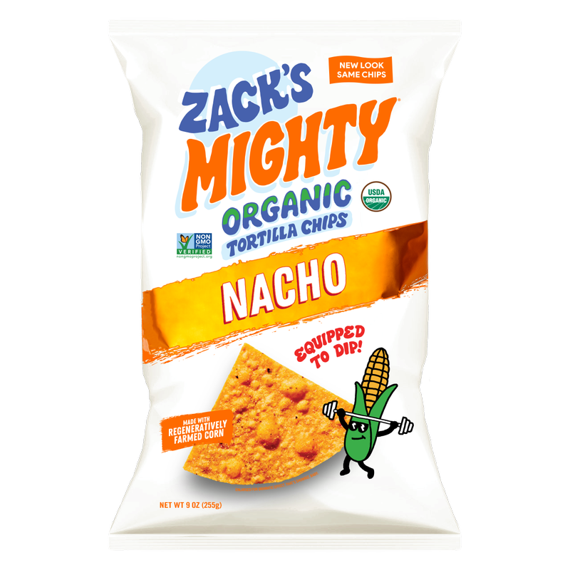 Zack's Mighty Organic Nacho Tortilla Chips 9oz