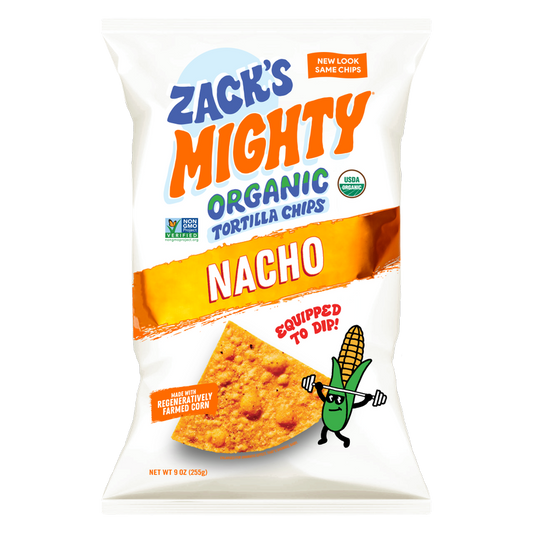 Zack's Mighty Organic Nacho Tortilla Chips 9oz