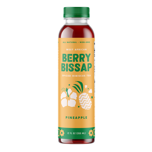 Berry Bissap Pineapple Spiced Hibiscus Tea 12oz