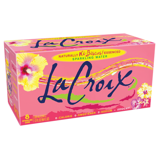La Croix Hibiscus Sparkling Water 8pk 12oz