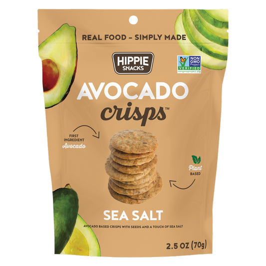 Hippie Snacks Gluten Free Sea Salt Avocado Crisps 2.5oz