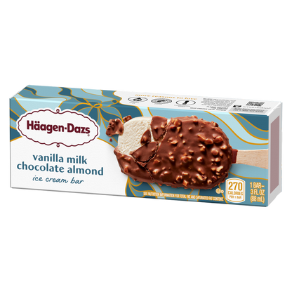 Haagen-Dazs Vanilla Milk Chocolate Almond Ice Cream Bar 1ct