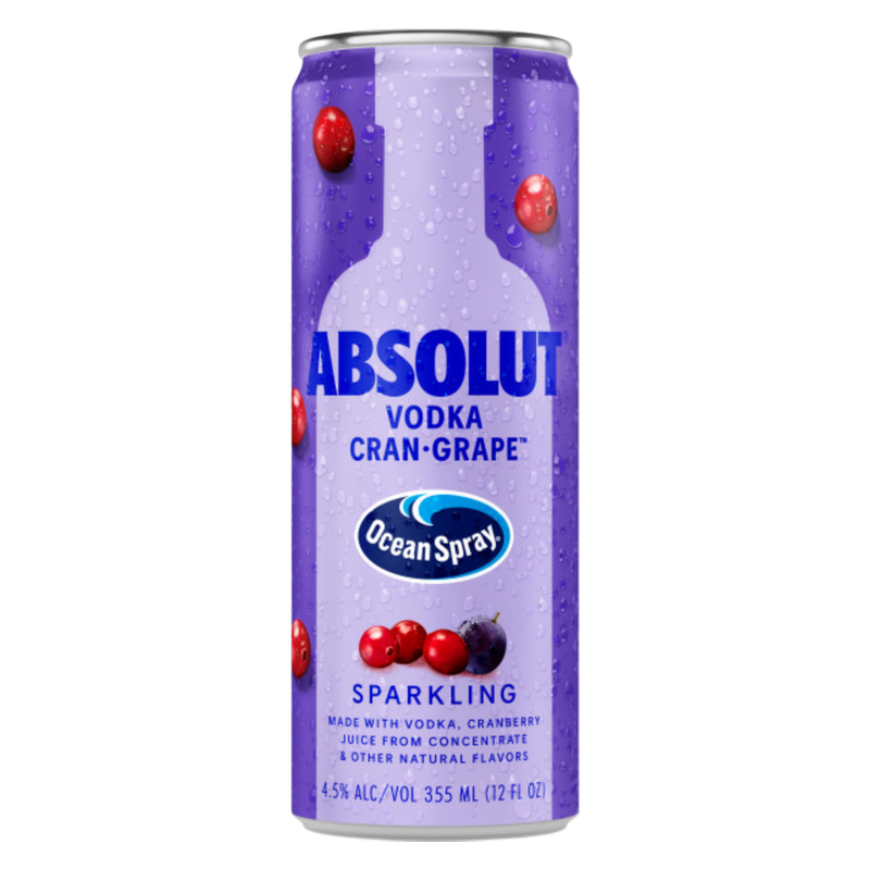 Absolut Ocean Spray Cran-Grape 12oz Can