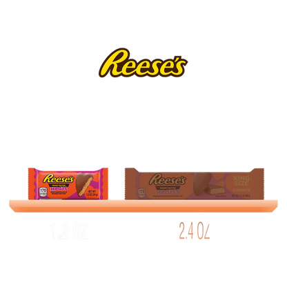 Reese's Milk Chocolate Peanut Butter Hearts, 1.2oz