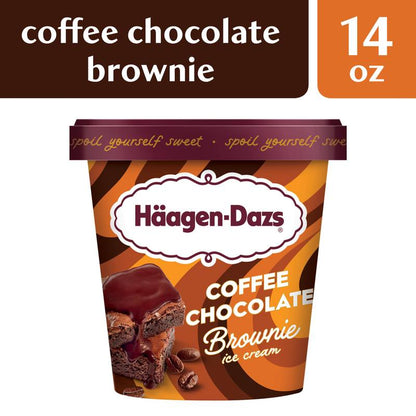 Haagen-Dazs Coffee Chocolate Brownie Ice Cream Pint 14oz