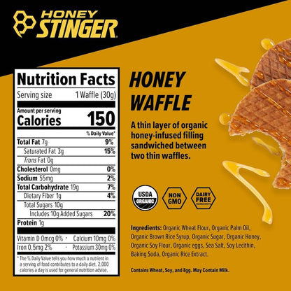 Honey Stinger Honey Energy Waffle, 6ct