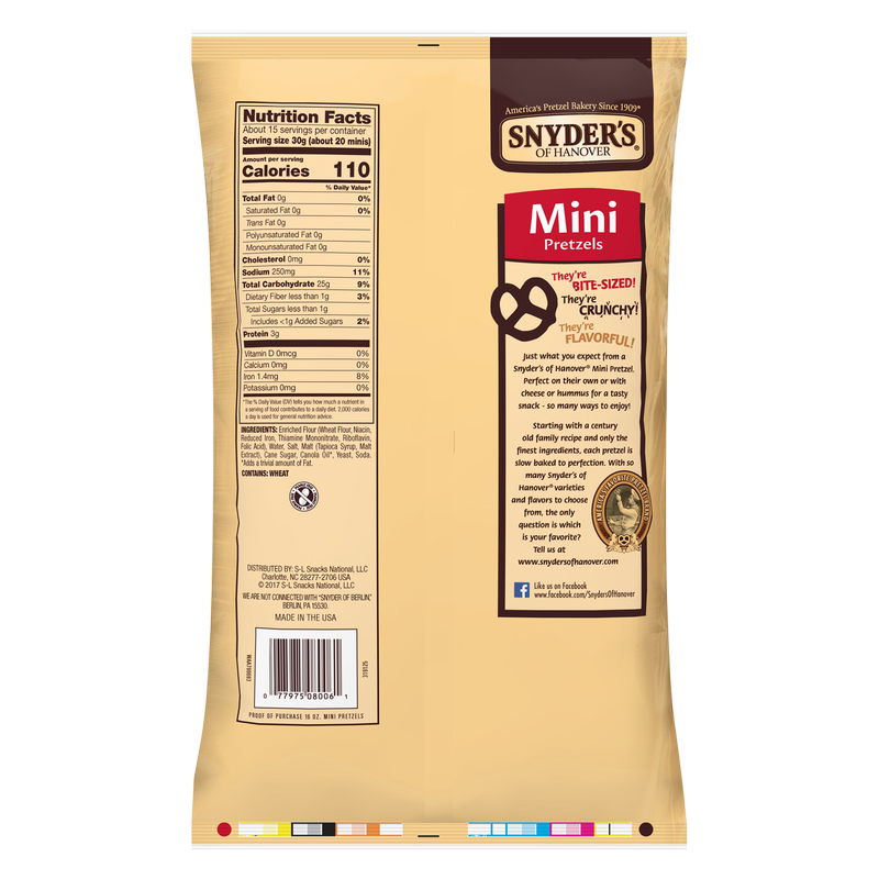 Snyder's Mini Pretzels 16oz