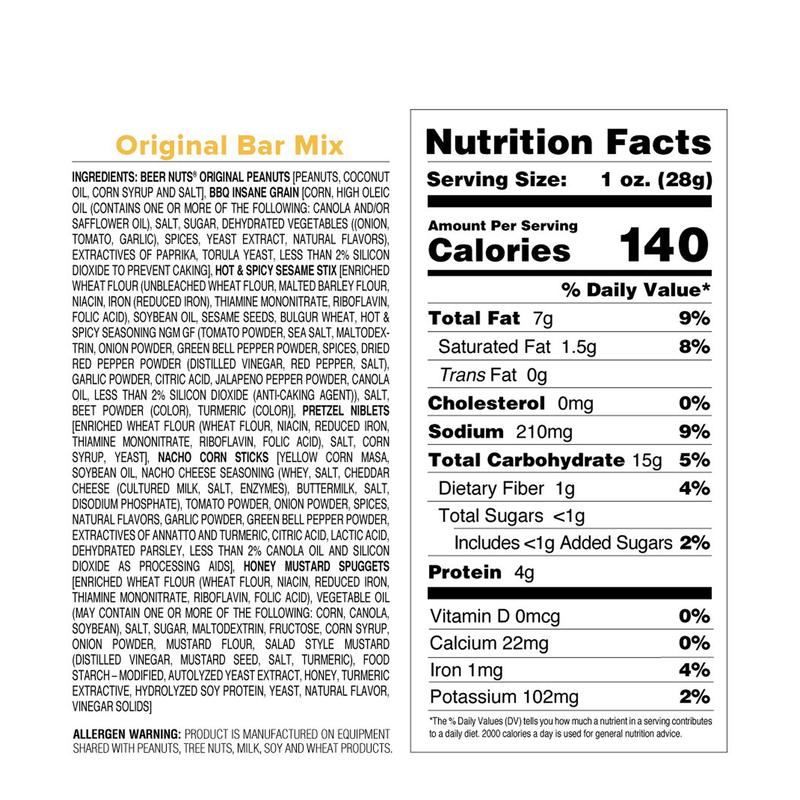 Beer Nuts Original Bar Mix 26oz
