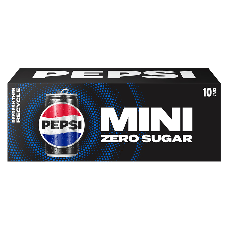 Pepsi Zero Sugar 10pk 7.5oz Mini Can