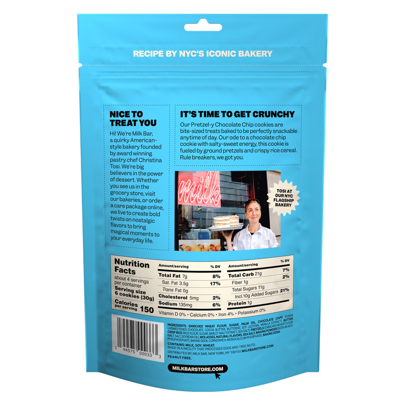 Milk Bar Crunchies Pretzel-y Chocolate Chip Cookies 4.5oz