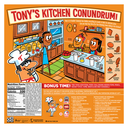 Tony's Frozen Pizzeria Style Crust Pepperoni Pizza 10in 18.56oz