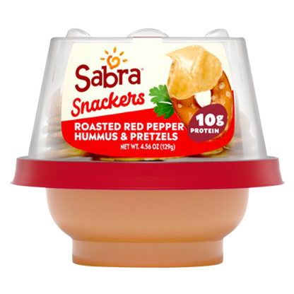 Sabra Roasted Red Pepper Hummus & Pretzels - 4.3oz