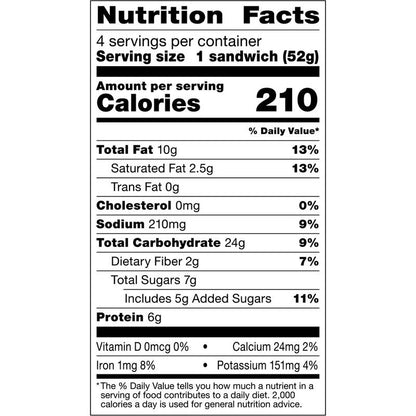 Smucker's Uncrustables Peanut Butter & Chocolate Hazelnut 4 Pack