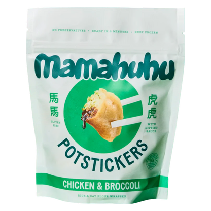 Mamahuhu Chicken & Broccoli Potstickers, 7 oz