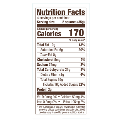 Ghirardelli Caramel Milk Chocolate Squares Bar 4.8oz