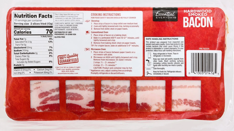 Essential Everyday Hardwood Smoked Bacon - 16oz