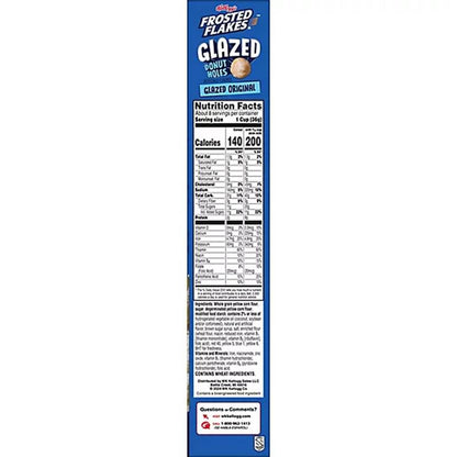 Kellogg's Donut Holes Frosted Flakes Glazed Cereal, 10oz.