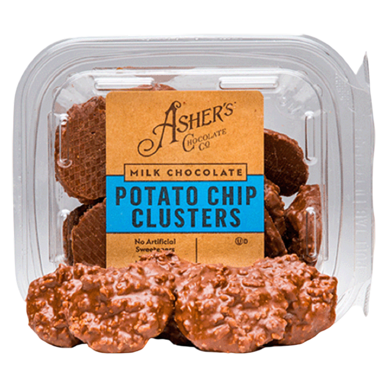 Asher's Milk Chocolate Potato Chip Clusters, 6oz