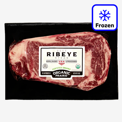 Organic Prairie Frozen Ribeye Steak - 10oz
