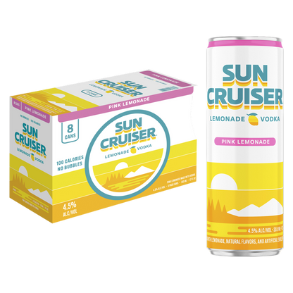 Sun Cruiser Pink Lemonade Vodka 8pk 12oz Can