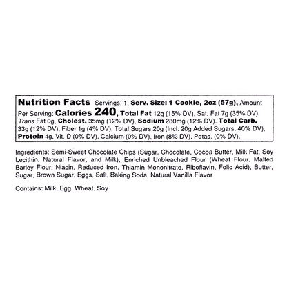 Famous 4th Street Cookie Company Chocolate Chip Cookies 6pk