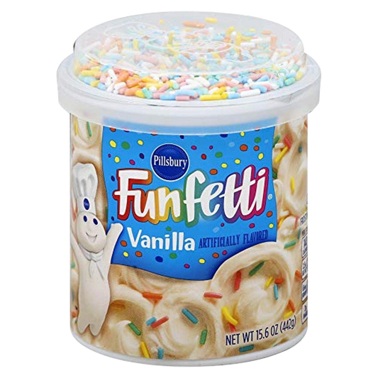 Pillsbury Funfetti Vanilla Frosting 15.6oz