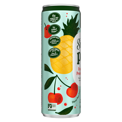 Simply Pop Fruit Punch Prebiotic Soda 12oz Can