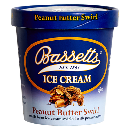 Bassetts Peanut Butter Swirl Ice Cream Pint