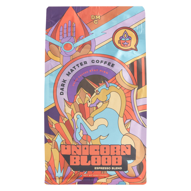 Dark Matter Coffee Unicorn Blood Espresso Blend, 12 oz