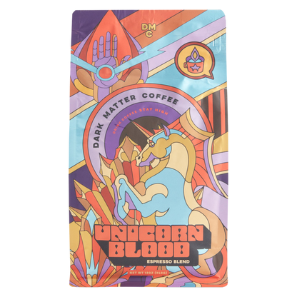 Dark Matter Coffee Unicorn Blood Espresso Blend, 12 oz