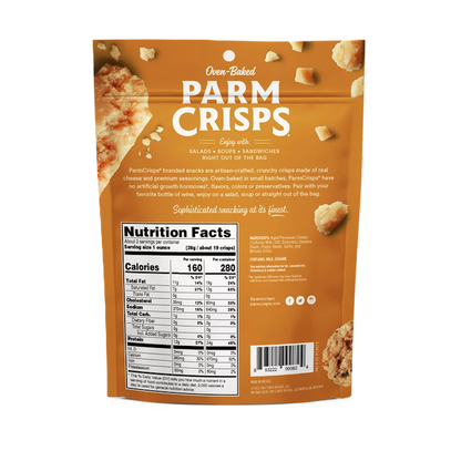 ParmCrisps Gluten-Free Everything Oven-Baked Parm Crisp Cheese Crackers, 1.75 oz