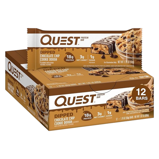 Quest Chocolate Chip Cookie Dough Protein Bar Case 12 CT