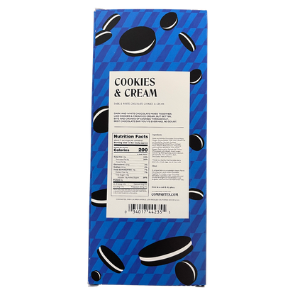 Compartés Cookies & Cream Gourmet Chocolate Bar 3oz