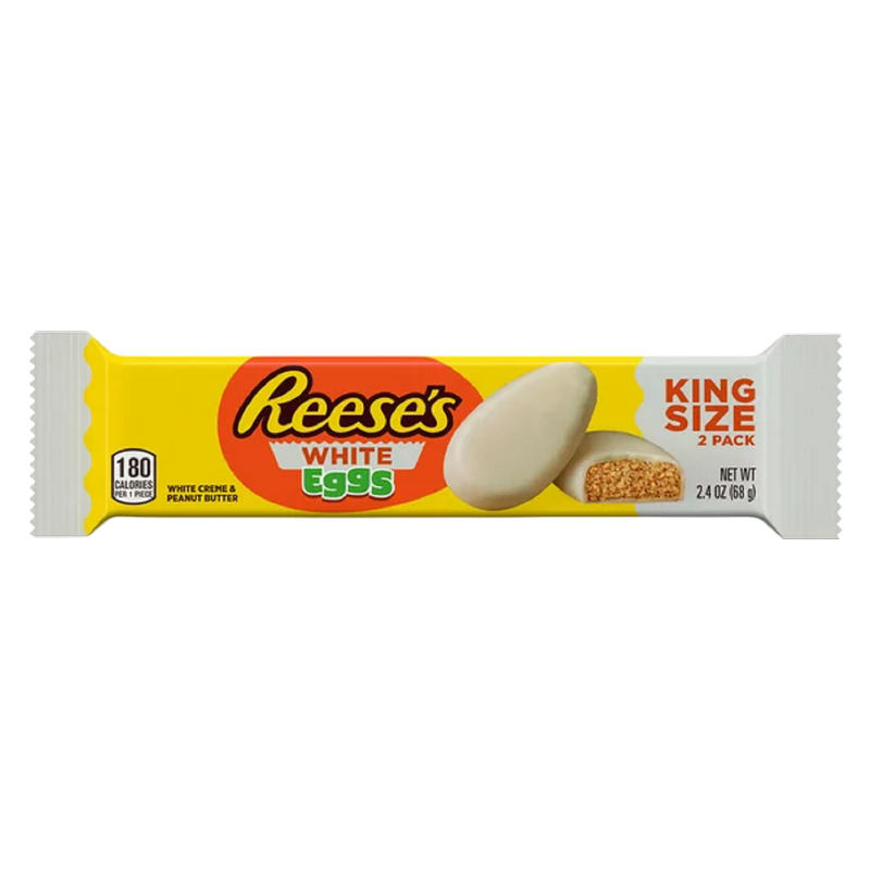 Reese's White Creme Peanut Butter Eggs King Size 2.4oz