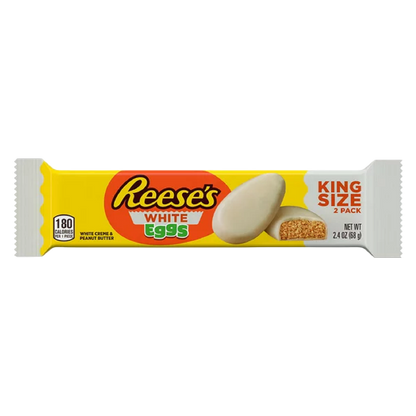 Reese's White Creme Peanut Butter Eggs King Size 2.4oz