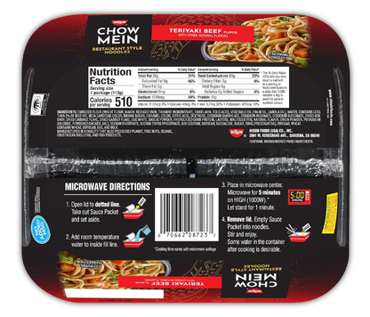 Nissin Teriyaki Beef Chow Mein 4oz