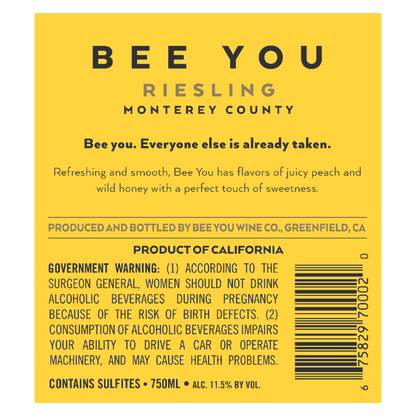 Bee You Riesling 750ml