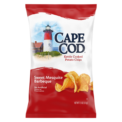 Cape Cod Sweet Mesquite Barbeque Kettle Cooked Potato Chips 7.5oz