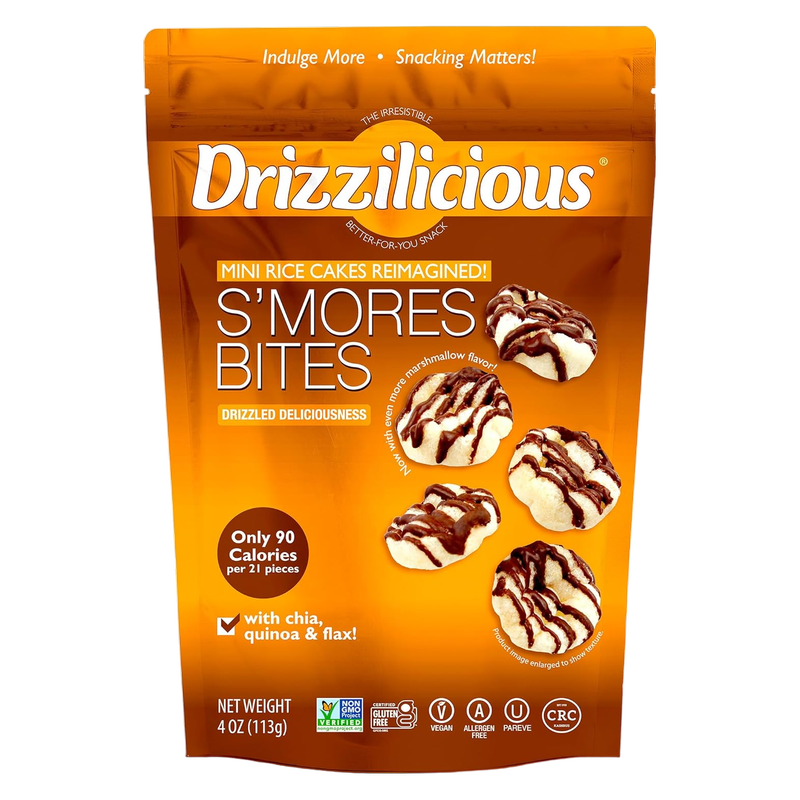 Drizzilicious S'more Drizzled Mini Rice Cake, 4oz