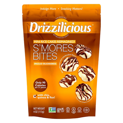 Drizzilicious S'more Drizzled Mini Rice Cake, 4oz