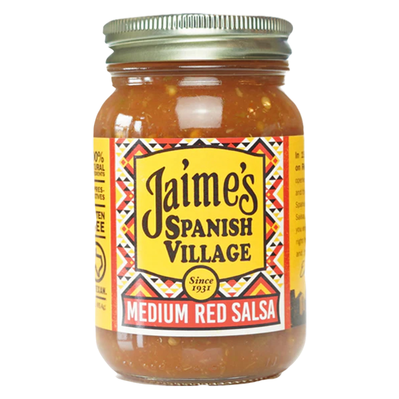 Jaime's Spanish Village Medium Red Salsa, 16oz.