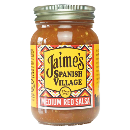 Jaime's Spanish Village Medium Red Salsa, 16oz.