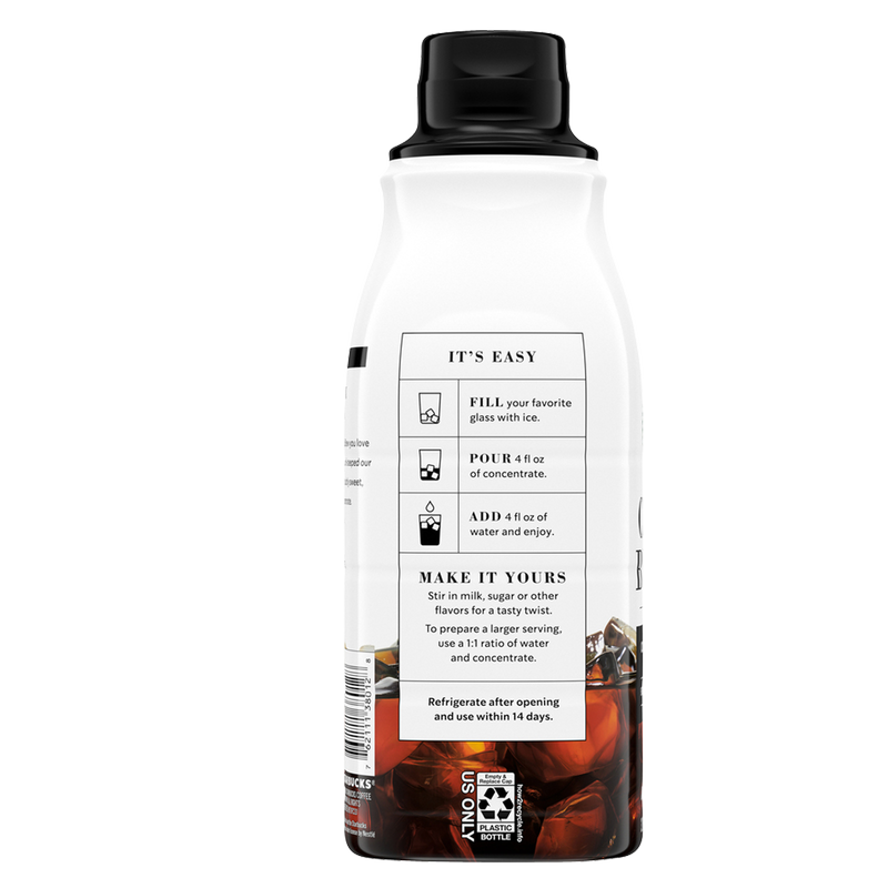 Starbucks Cold Brew Concentrate Signature Black 32oz