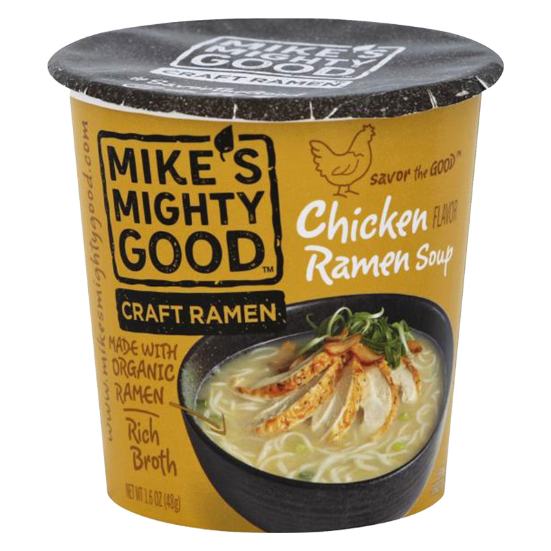 Mike's Mighty Good Chicken Craft Ramen Soup Cup 1.6oz
