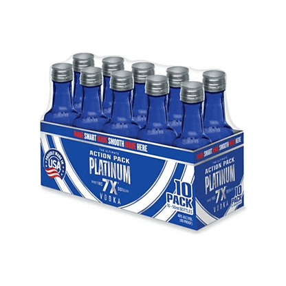 Platinum 7X Vodka 10pk 50ml Btl (80 Proof)