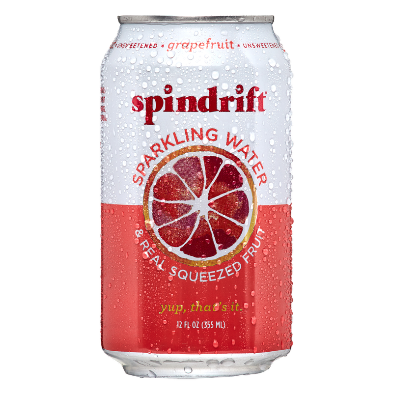 Spindrift Grapefruit Sparkling Water 12oz Can