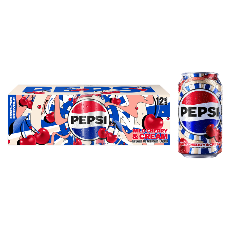 Pepsi Wild Cherries and Cream 12pk 12oz Can