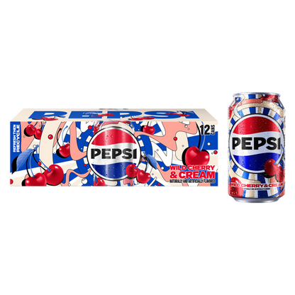 Pepsi Wild Cherries and Cream 12pk 12oz Can