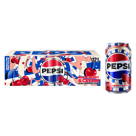 Pepsi Wild Cherries and Cream 12pk 12oz Can