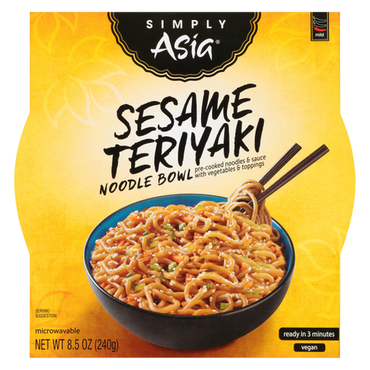 Simply Asia Heat and Serve Sesame Teriyaki Noodle Bowl 8.5oz